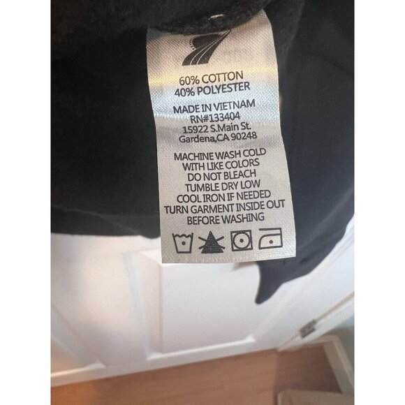 Fundamental Performance Women’s Eastside Crew Neck Sweatshirt L Black Raw Hem - Picture 7 of 9